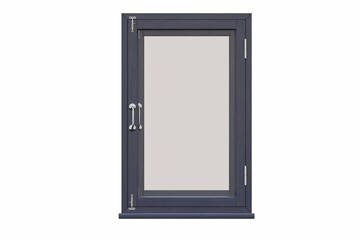 windows in the interior isolated on white background, 3D illustration, cg render