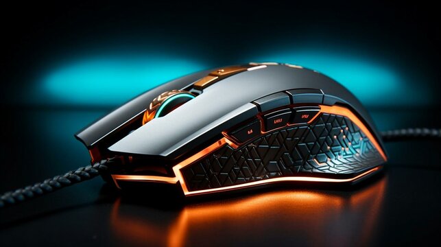 a computer mouse on a desk