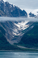 U-shaped valley formed by a glacier in Alaska