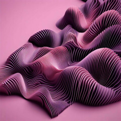 Rosa Serenit&agrave;: Danza Armoniosa di Onde in un Sfondo Texture