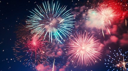 Fototapeta premium fireworks in the sky