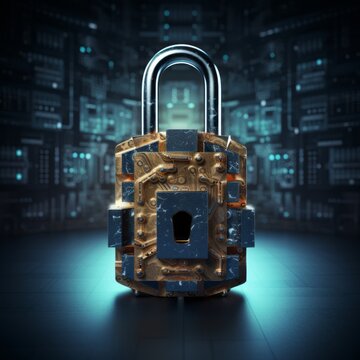 Padlock symbolizing secure websites.