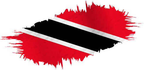 Brushstroke flag of Trinidad and Tobago