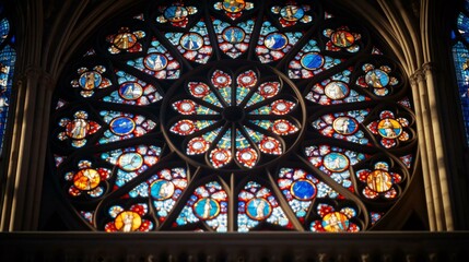 a stained glass window