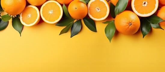 isolated summer background, surrounded by white nature, the vibrant orange color of the healthy...