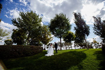 wedding in a park