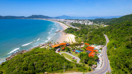 Cidade de Bombinhas, praia de Mariscal, Santa Catarina, Brasil