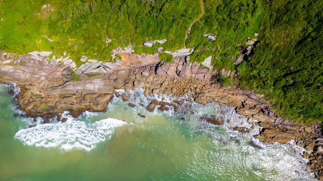 Cidade de Bombinhas, praia de Mariscal, Santa Catarina, Brasil