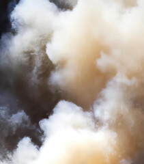 close up of fire smoke