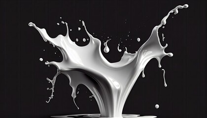 Milk splash isolated background liquid Yogurt Include clipping path drink food dairy white calcium cream dripped product beverage wave lactic nature abstract flowing design natural motion