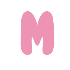 Alphabet letter M