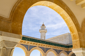 Minaret of the Mausoleum in Monastir.