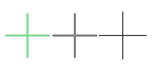 Plus Icon set. Add plus icon