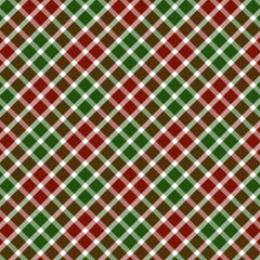 Christmas Argyle Seamless Pattern. Texture from rhombus/squares for - plaid, tablecloths, clothes, shirts, dresses, paper, bedding, blankets and other textile.