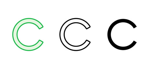 Fototapeta premium Copyright icon set. copyright symbols