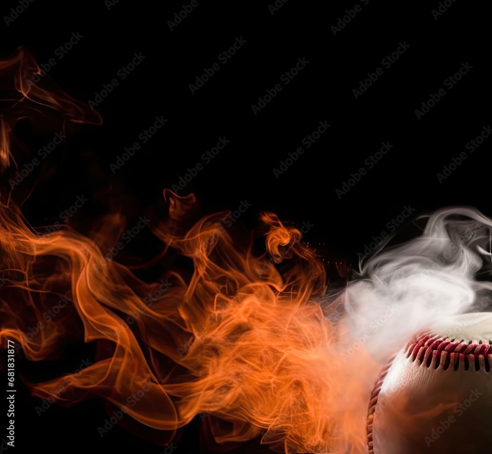 Poster fiery display of smoke and intensity generative ai