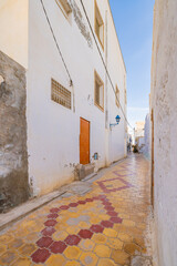 Fototapeta premium Colorful alley in the city of Kairouan.