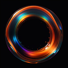 Rainbow Liquid Fluid Glass Background Image Abstract Digital Art Website Poster Gift Card Template