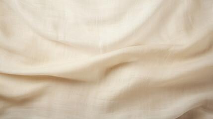 Beige color linen fabric pattern background