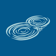 Fototapeta premium Hand drawn whirlpool logo. Vector illustration