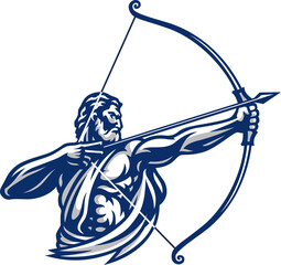 A Greek Archer with Bow and Arrow
