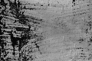 gray background, in the photo is plaster on the wall close-up.