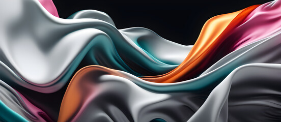Abstract Colorful Wave Design Digital Background Graphic Banner Website Poster Ads Gift Card Template