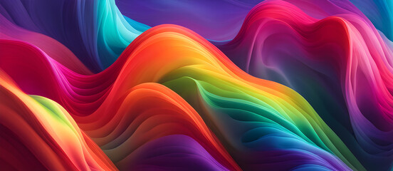 Obraz premium Abstract Colorful Neon Wave Design Digital Background Graphic Banner Website Poster Ads Gift Card Template