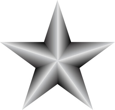 black gray gradient lone star icon