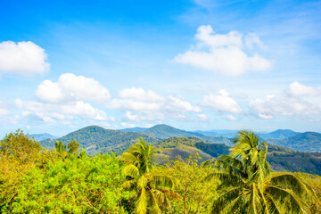 Beautiful landscape of the tropical coast of the Indian Ocean