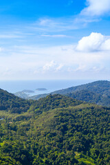Beautiful landscape of the tropical coast of the Indian Ocean