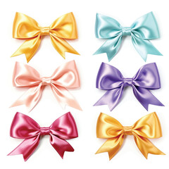 Ribbons of support symbol for breast cancer awareness