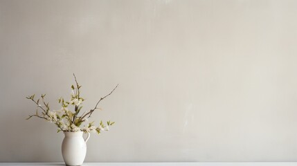 A smooth, eggshell white wall with a faint, elegant sheen