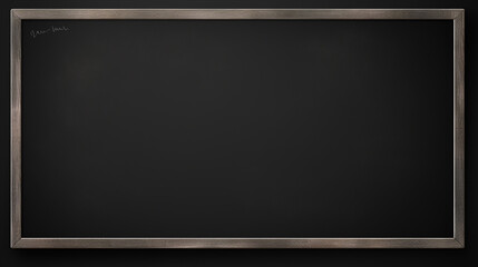 Black board hanging on wall. Generative AI