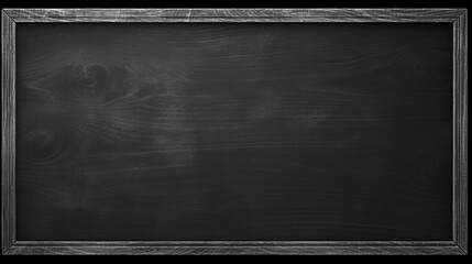 Black board hanging on wall. Generative AI - obrazy, fototapety, plakaty