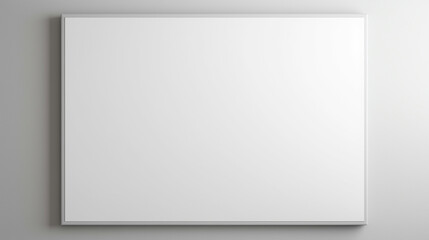 White board hanging on wall. Generative AI