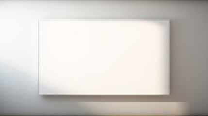 Obraz premium White board hanging on wall. Generative AI