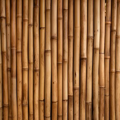 A wall featuring a unique bamboo texture, with natural color variation