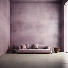 A wall with a soft suede texture in a muted lavender color