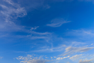 white clouds in sky , form beautiful natural pattern that is suitable , for use as background