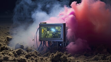 Smart dust advanced technology innovative microscopic sensors environmental monitoring futuristic
