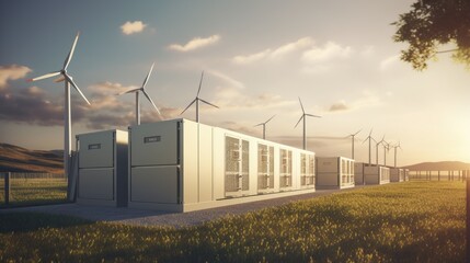 Renewable energy storage advanced technology innovative battery systems grid solutions sustainable - Powered by Adobe