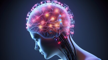 Neural implants advanced technology innovative brain chips cognitive enhancement futuristic medicine