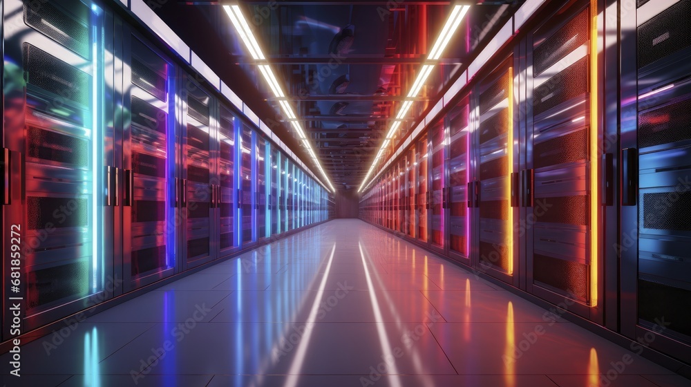 Poster holographic storage high capacity data advanced recording technology futuristic archiving efficient