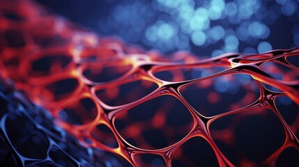Carbon nanotubes advanced materials innovative technology high strength fibers futuristic - obrazy, fototapety, plakaty