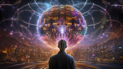 Brain uploading advanced technology innovative mind digitization neural backups futuristic