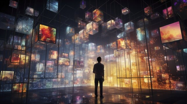 Digital art installations advanced technology innovative interactive experiences immersive