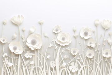 Abstract flowers and leaf background.