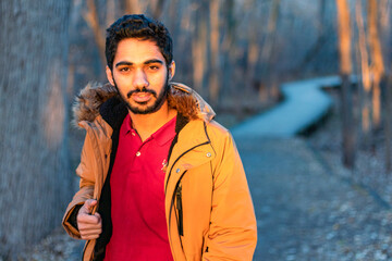 Portrait of a person in the forest