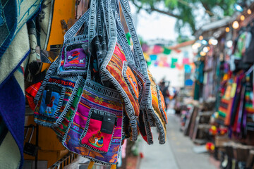 Obraz premium Purse display features a wide range of vibrant and eye catching colors